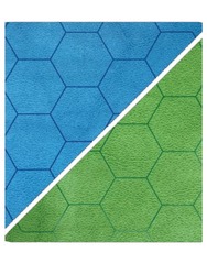 Battlemat: 1in Reversible Blue-Green Hexes (23.5in x 26in Playing Surface)